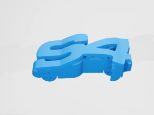 Audi S4 2011 - Chaveiro Modelo de Impressão 3D