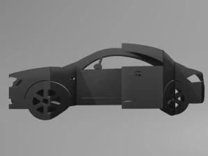 Audi TT MK1 - Chaveiro Modelo de Impressão 3D