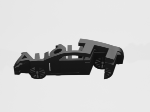 Audi TT MK2 - Keychain 3D Print Model