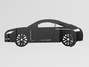 Audi TT MK2 - Keychain 3D Print Model