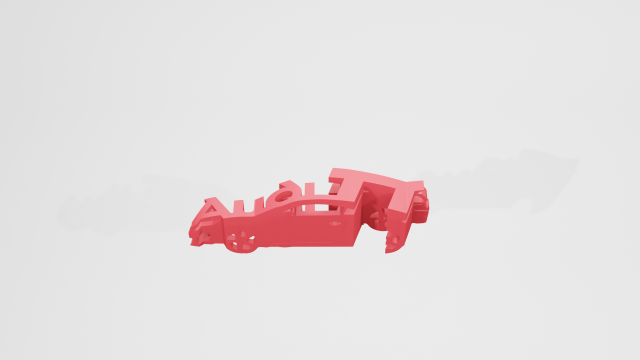 Audi TT MK3 - Keychain 3D 打印模型 .c4d .max .obj .3ds .fbx .stl .blend 