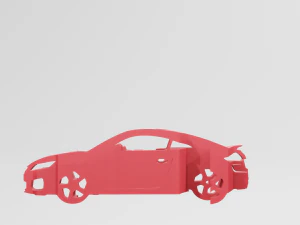 Audi TT MK3 - Keychain 3D Print Model