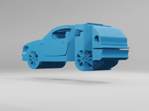 BWM E81 - Keychain 3D Print Model