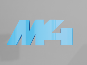 BWM F82 M4 - Keychain Model Cetak 3D
