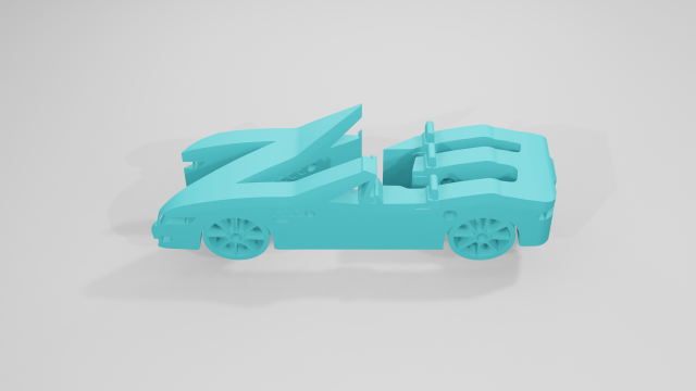 BWM Z3 Roadster - Keychain 3D-printmodel .c4d .max .obj .3ds .fbx .stl .blend 