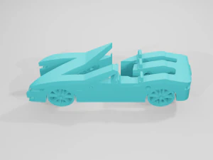 BMW Z3 Roadster - Chaveiro Modelo de Impressão 3D