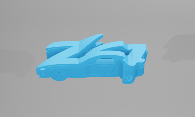 BWM Z4 - Keychain 3D Print Model .c4d .max .obj .3ds .fbx .stl .blend 
