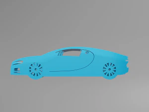 Bugatti Chiron 2016 - Keychain 3D Print Model