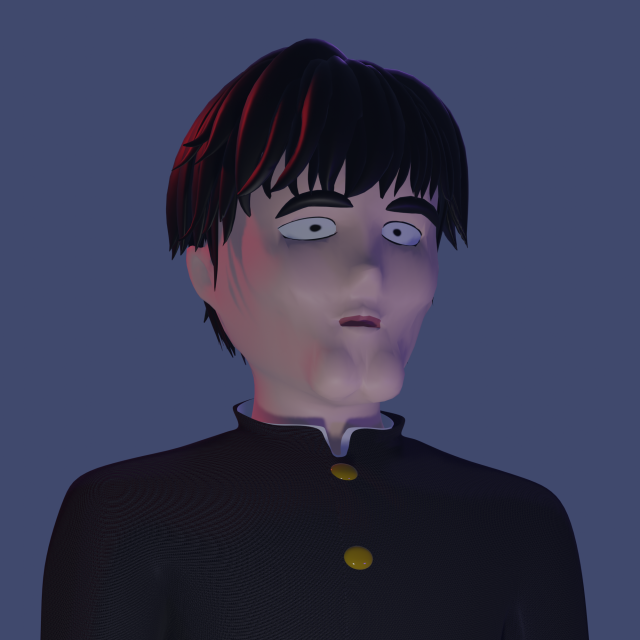 Mob psycho 100 Modelo 3D .c4d .max .obj .3ds .fbx .stl .blend 