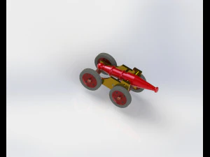 Piccolo cannone superiore Modello di stampa 3D