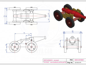 Small Toop Cannon 3D Print Model