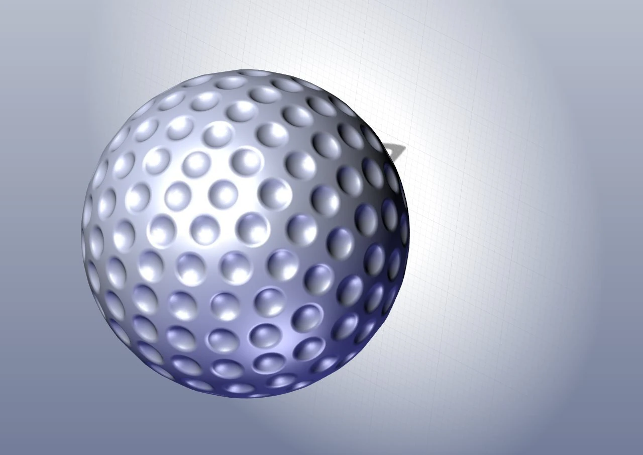 GOLF BALL 3D Model .c4d .max .obj .3ds .fbx .stl .blend 