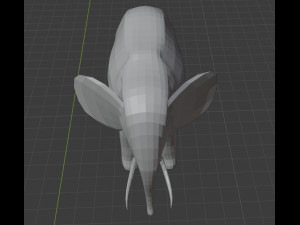 Lowpoly elephant 3D Model