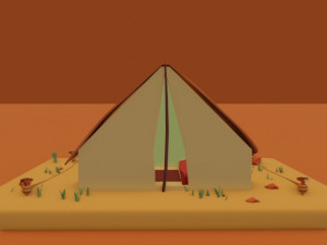 Arabian tent desert Enviroment 3Dモデル