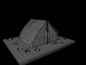 Arabian tent desert Enviroment 3D Model