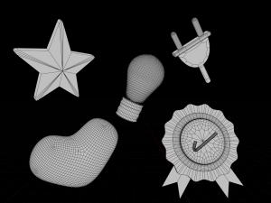 A set of 3d icons2 3Dモデル