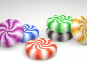 Peppermint candy 3D Model