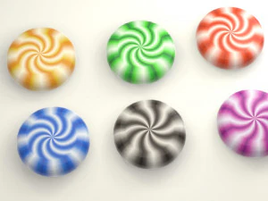Peppermint candy 3D Model
