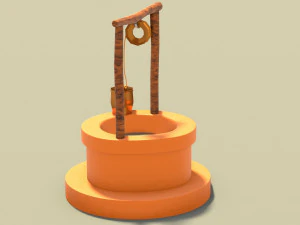 Arabian well desert enviroment 3D Model