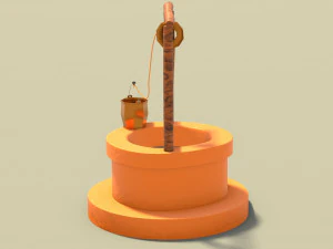 Arabian well desert enviroment 3D Model