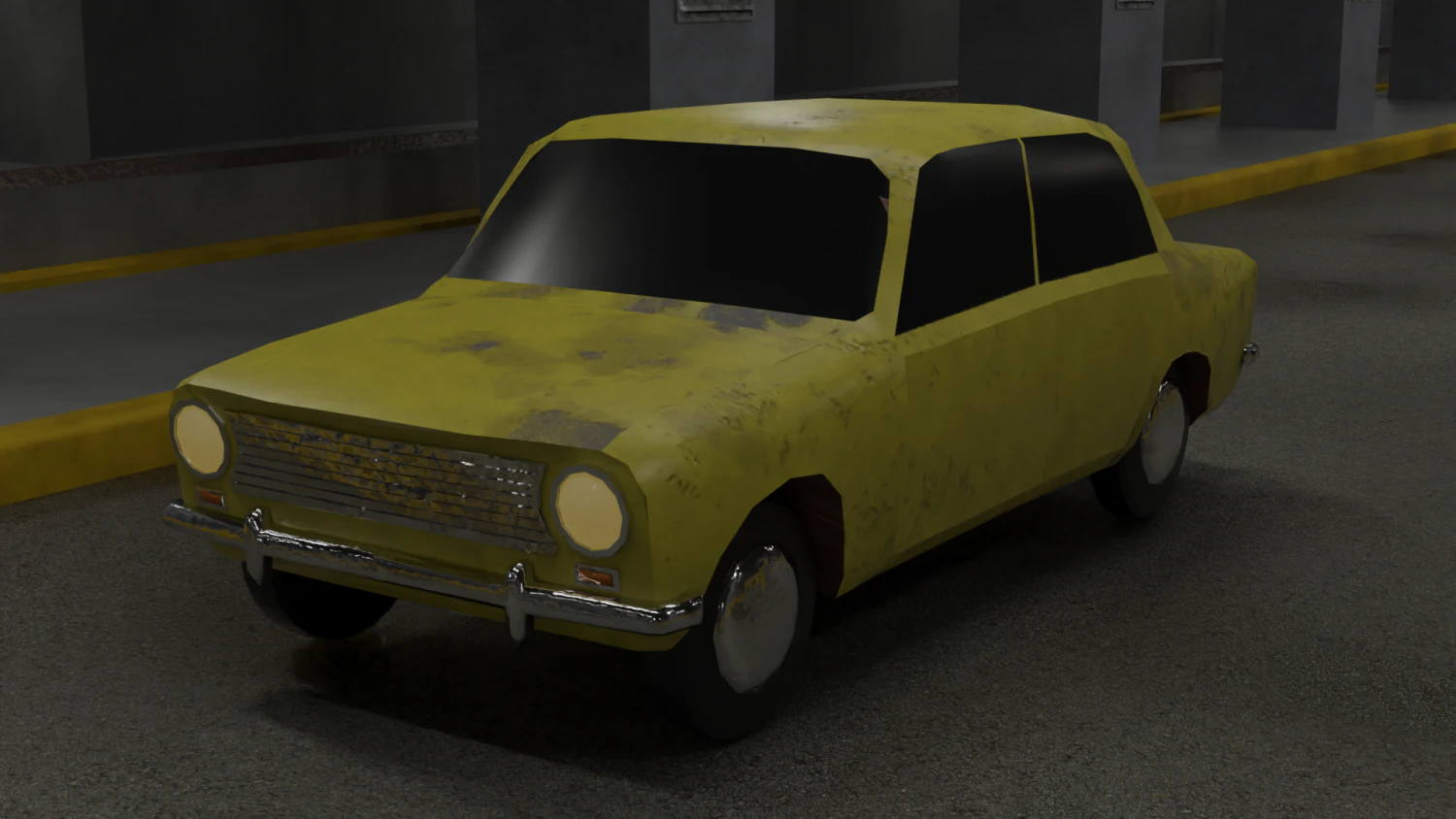 Vaz 2101 3D Model .c4d .max .obj .3ds .fbx .stl .blend 