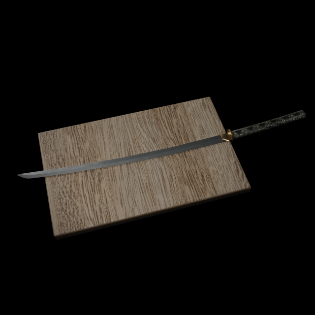 Katana 3D Модель .c4d .max .obj .3ds .fbx .stl .blend 