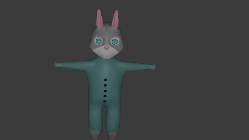 Rabbit 3Dモデル .c4d .max .obj .3ds .fbx .stl .blend 