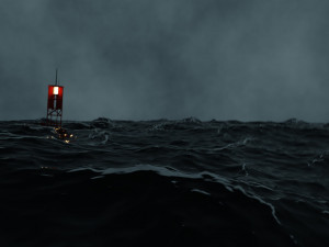 Animated Stormy Ocean 3D Model
