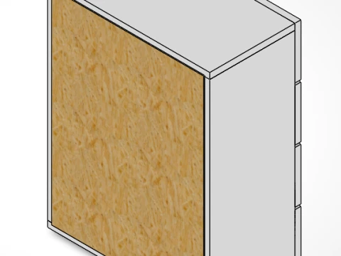 4-Drawer Chest 3D Model
