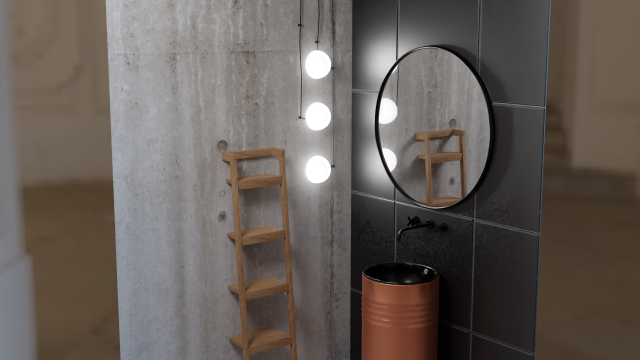 Bathroom 3D 모델 .c4d .max .obj .3ds .fbx .stl .blend 