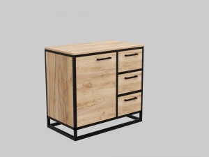 Chest of drawers combined Loft 3D Model