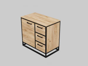 Chest of drawers combined Loft 3D Model
