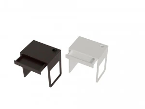 MIKE desk 73x50 cm white 3D Model