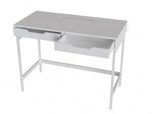 ALEX desk 100x48 cm white 3D-Modell