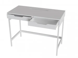 ALEX desk 100x48 cm white 3D Model
