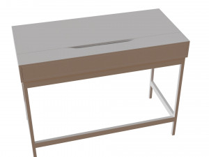 ALEX desk 100x48 cm white 3D-Modell