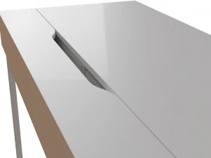 ALEX desk 100x48 cm white 3D Model
