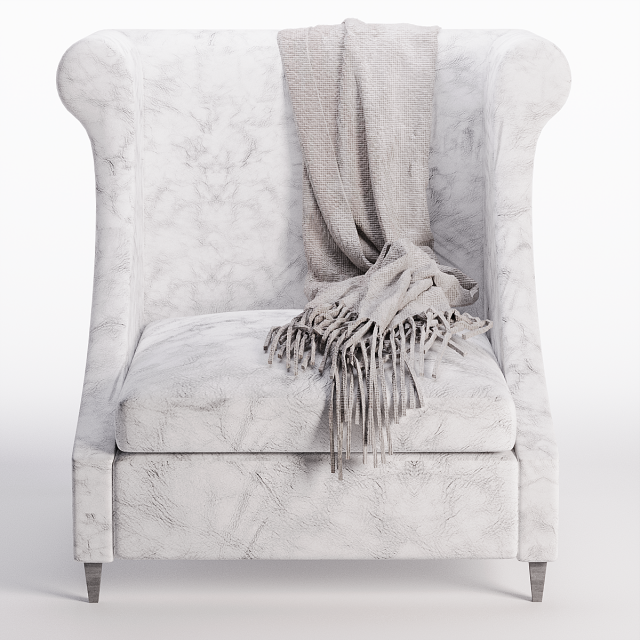 BP Armchair 3D Модель .c4d .max .obj .3ds .fbx .stl .blend 