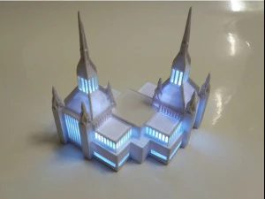 San Diego-tempel 3D printmodel