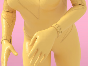 Spider Gwen Pose 1 Modèles 3D en vedette