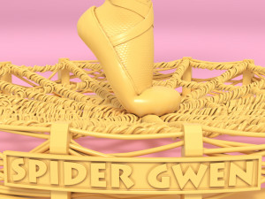 Spider Gwen Pose 1 Modèles 3D en vedette