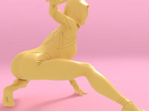 Spider Gwen Pose 2 3D-printmodel