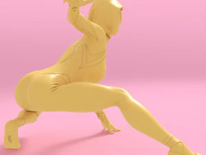 Spider Gwen Pose 2 3D Print Model