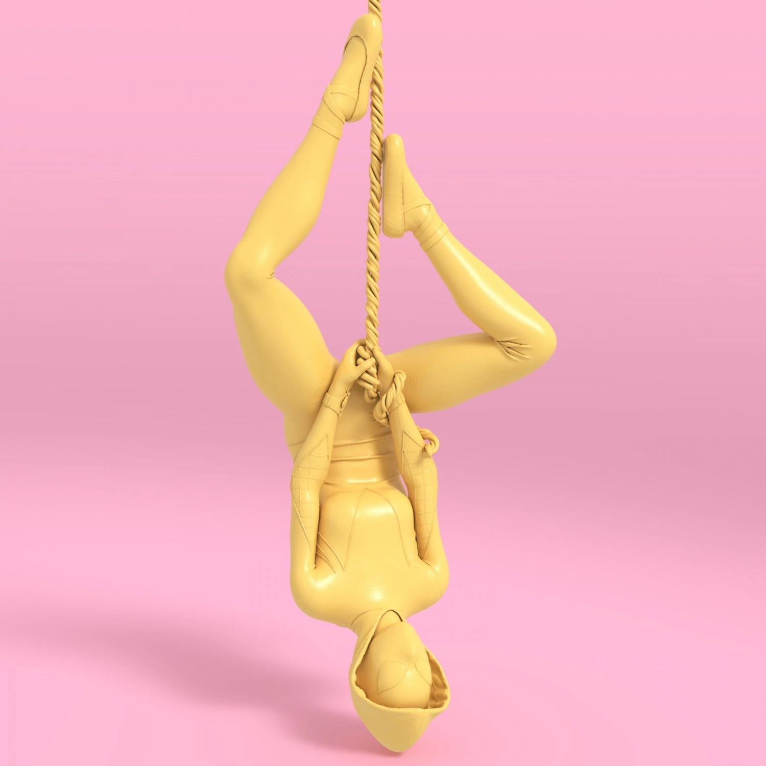 Pose 3 da Aranha Gwen Modelo de Impressão 3D .c4d .max .obj .3ds .fbx .stl .blend 