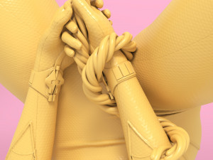 Spider Gwen Pose 3 Model Cetak 3D