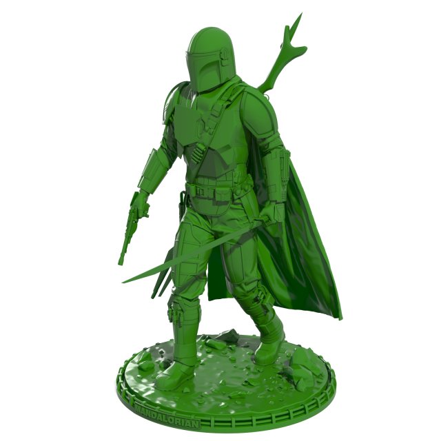 Mandalorian 3D Принт Модель .c4d .max .obj .3ds .fbx .stl .blend 