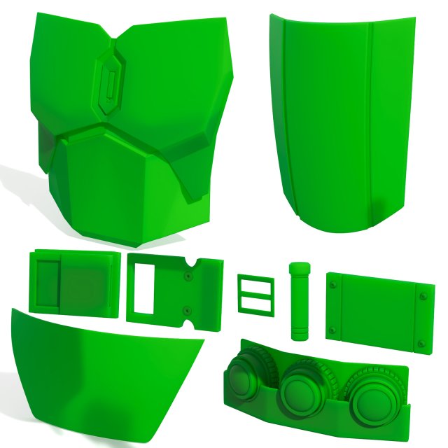 Mandalorian Armour KIT 3D Принт Модель .c4d .max .obj .3ds .fbx .stl .blend 