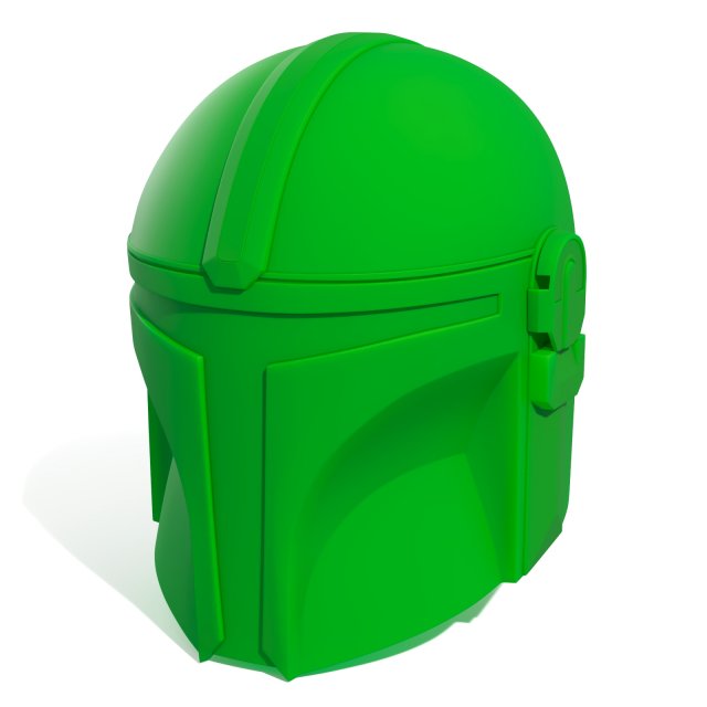Mandalorian Helmet 3D-printmodel .c4d .max .obj .3ds .fbx .stl .blend 