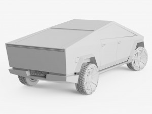 Tesla Cybertruck 3Dプリントモデル