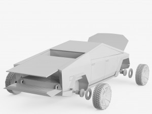Tesla Cybertruck 3Dプリントモデル